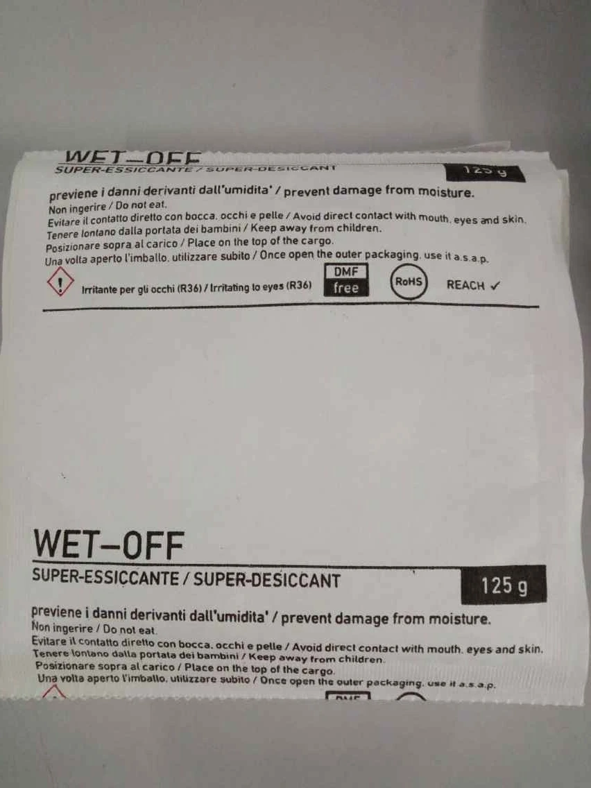 humidity control inside sealed package and container 