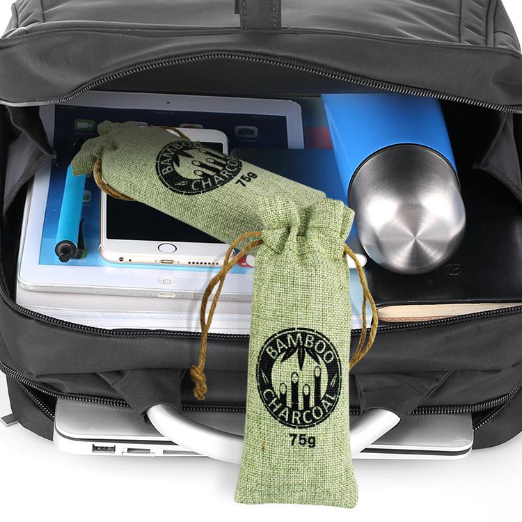 Nature Bamboo Charcoal Hemp Rope Bag Nature Bamboo Charcoal Hemp Rope Bag