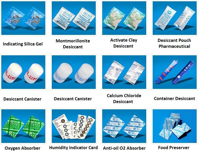 moisture content of desiccant  