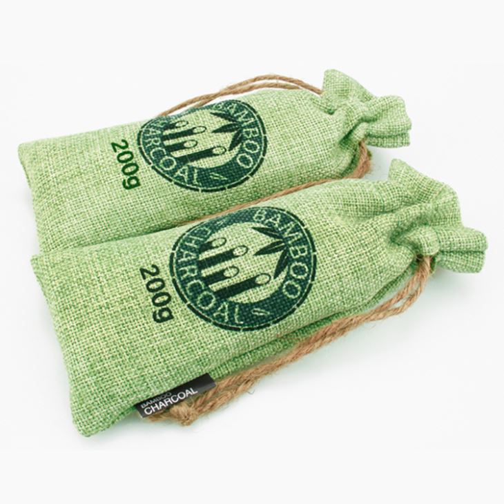 High Quality 200g Eyelet With Green Linen Bamboo Deodorizer